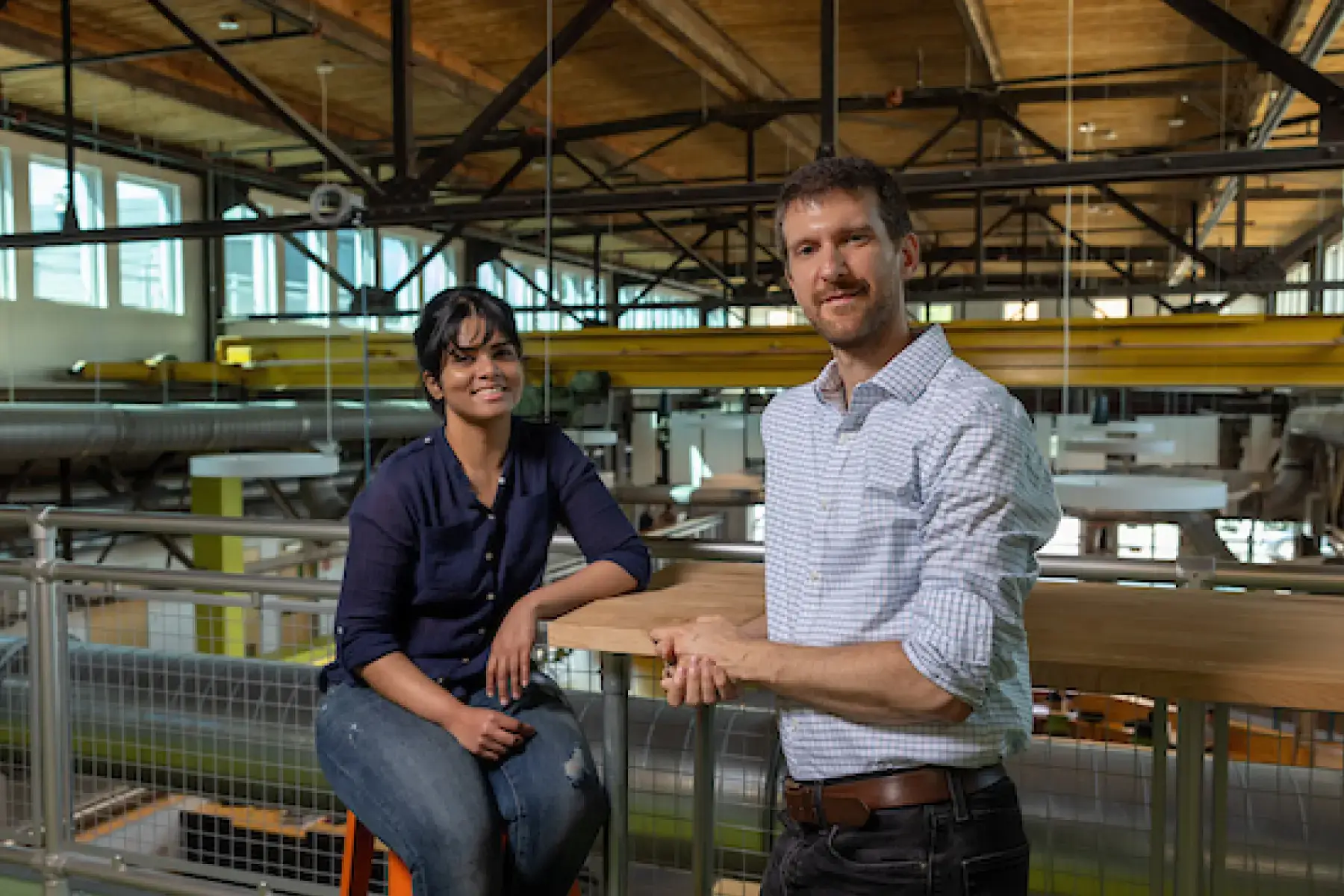 Founders and investors connecting at a Greentown incubator