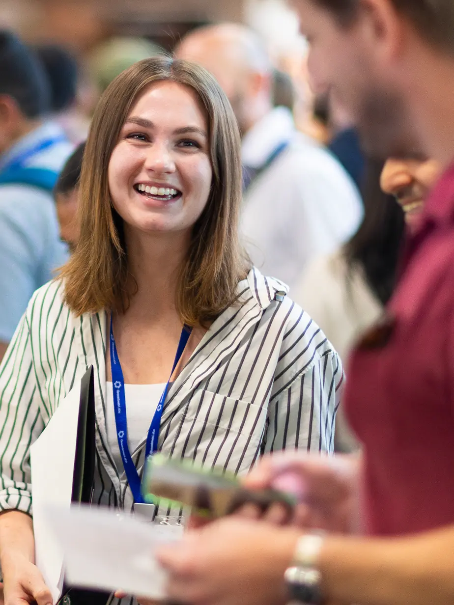 Greentown members connecting at an event